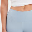Legging stretch taille élastiquée bleu gris femme