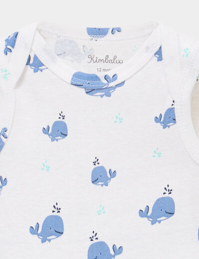 Lot 3 bodies US sans manches bleu turquoise b&eacute;b&eacute;