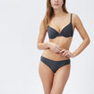 Soutien-gorge corbeille microfibre gris femme