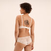 Soutien-gorge foulard avec dentelle blanc femme