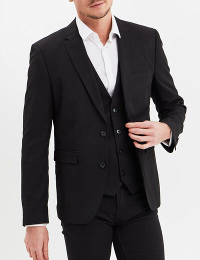 Veste de costume droite noir homme