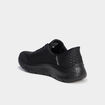 Baskets running lacets élastiqués noir femme