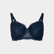 Soutien-gorge emboîtant à dentelle Izzie bleu canard femme grande taille