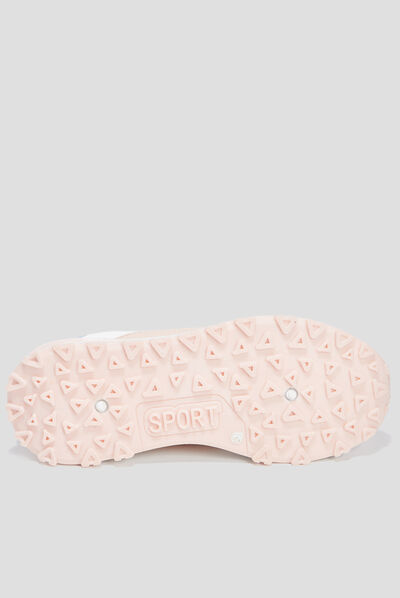 Baskets running bi-matière Creeks multicolore femme