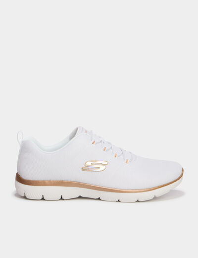 Baskets running Skechers Pure Genius blanc femme