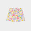 Short slouchy fluide ceinturé ecru fille