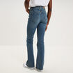 Jeans flare 5 poches denim dirty femme
