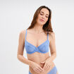 Soutien-gorge emboîtant dentelle bleu lavande femme