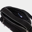 Sac rectangulaire effet velours c&ocirc;tel&eacute; noir femme