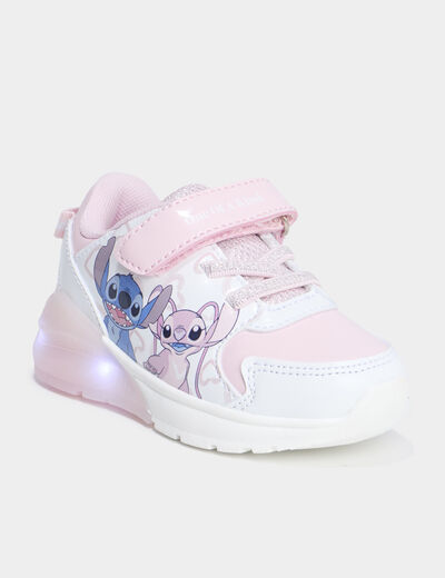Baskets running lumineuses Stitch rose bébé fille