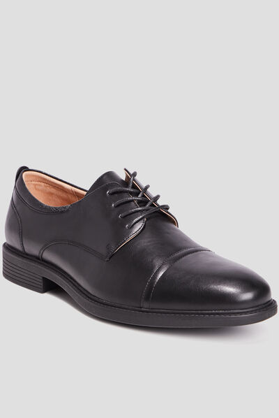 Derbies lacées noir homme