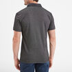 Polo droit manches courtes 1 poche buste gris foncé homme