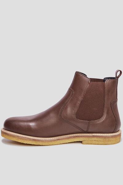 Bottines chelsea en cuir KickHorse marron homme