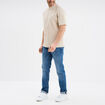 T-shirt col rond coton majoritaire gris clair homme