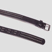 Ceinture avec clous noir femme