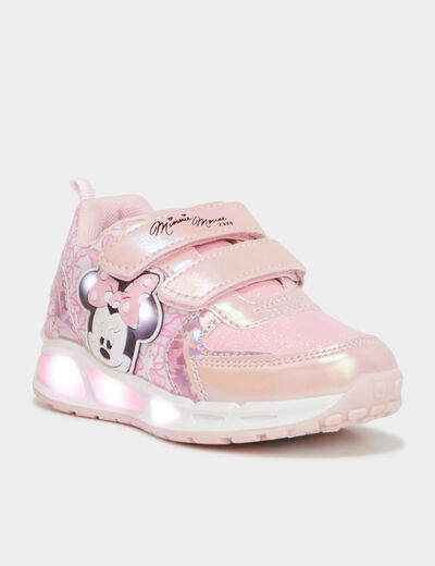 Baskets running lumineuses Minnie rose fille
