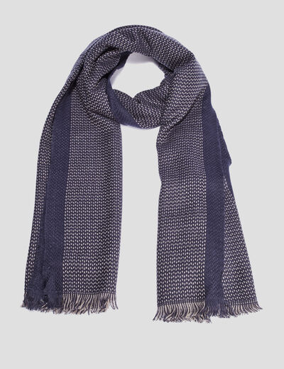 Écharpe bleu marine homme