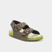 Sandales avec boucles Kickers vert kaki garçon
