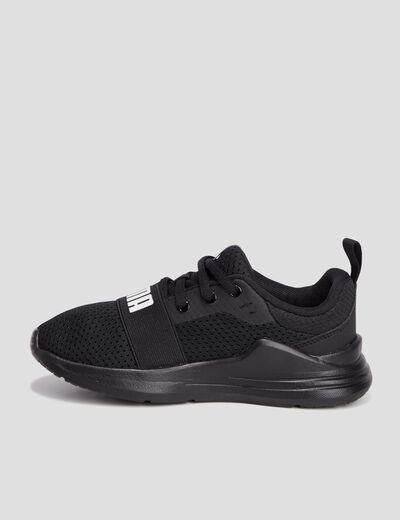 Runnings à lacets Puma Wired noir garçon