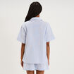 Ensemble pyjama chemise et short ecru femme