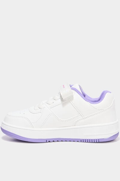 Baskets &agrave; scratchs Champion RD18 LOW violet fille