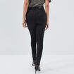 Pantalon skinny taille haute noir femme