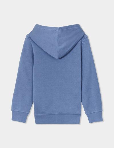 Sweat à Sequins Réversibles Vertbaudet Garçon - Bleu Ardoise 6A