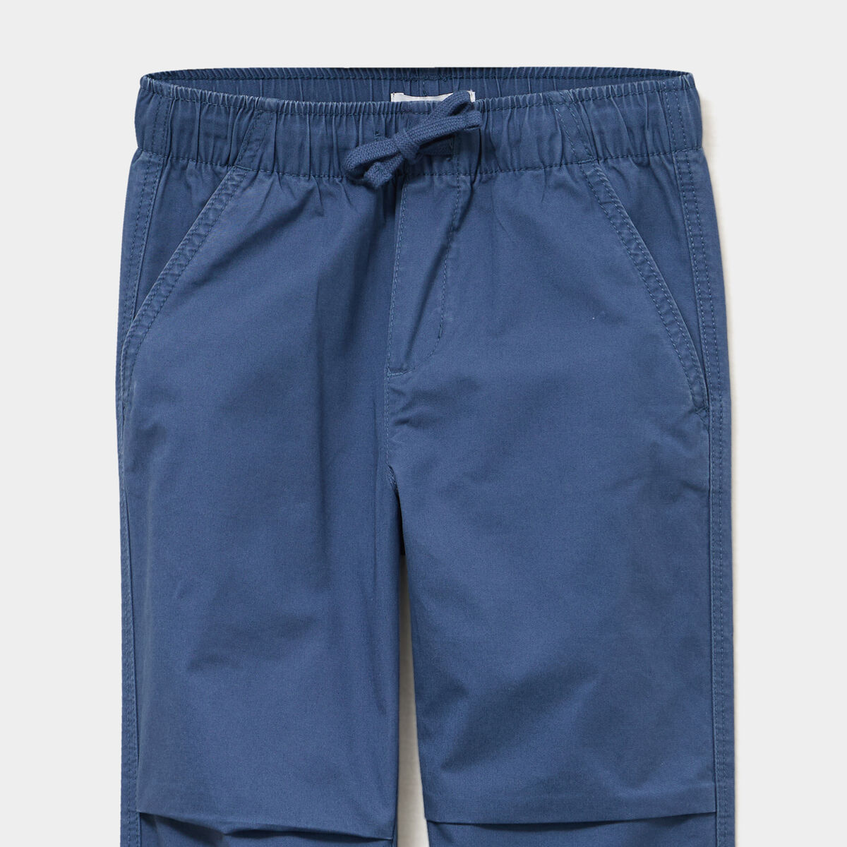 Pantalon battle taille &eacute;lastiqu&eacute;e coton bleu fonc&eacute; gar&ccedil;on