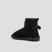 Bottines fourrées avec noeud noir fille