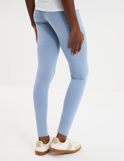 Legging taille haute bleu gris femme