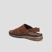 Sandales en cuir Trappeur marron homme
