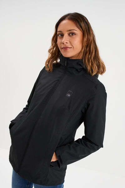 Parka 3-en-1 chaude et imperm&eacute;able noir femme