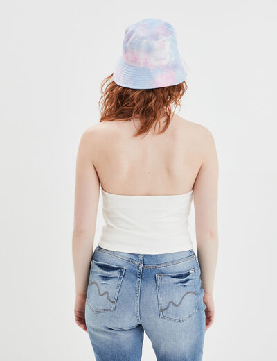Débardeur cropped dos nu Creeks blanc femme