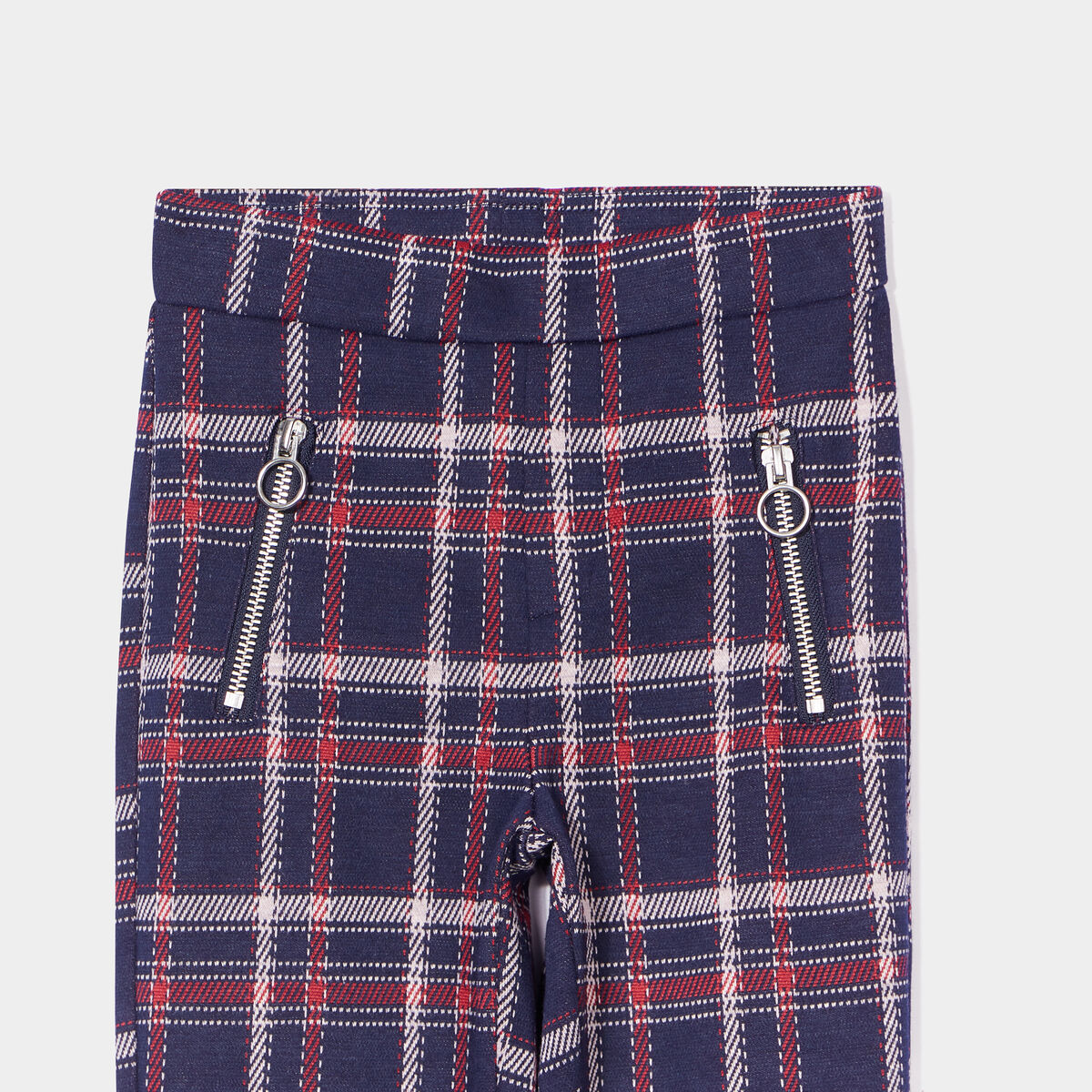 Tregging flare poches zippées bleu marine fille
