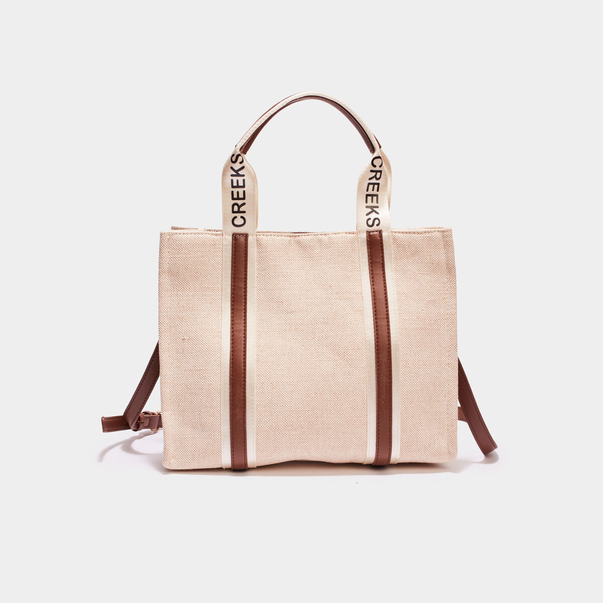 Sac &agrave; main avec bandouli&egrave;re sable femme