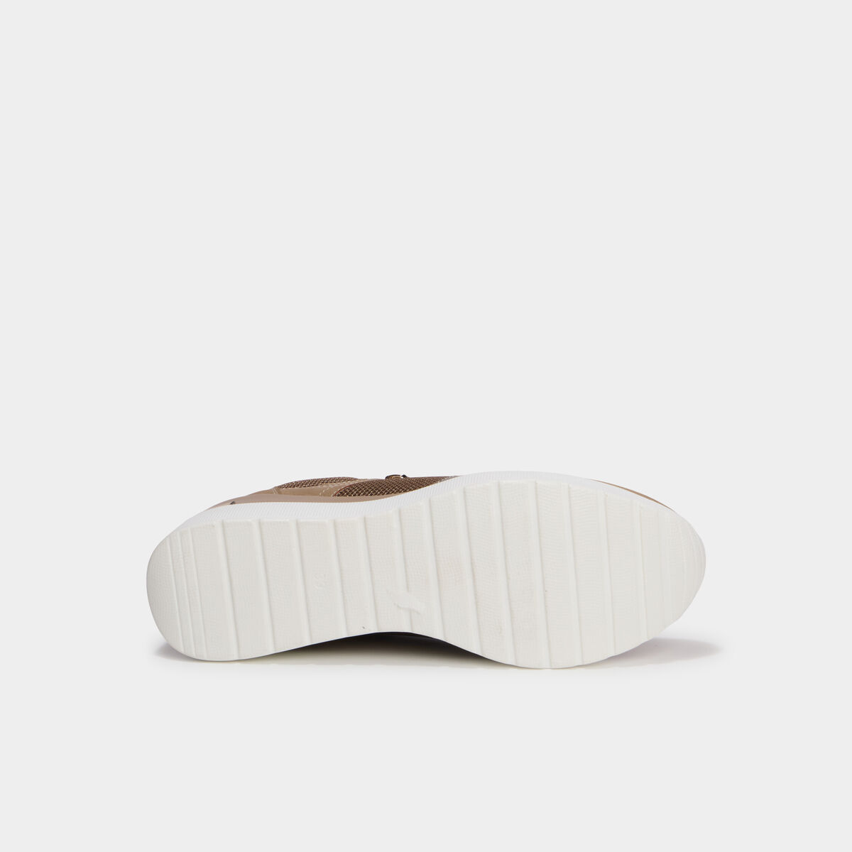 Baskets compens&eacute;es sable femme