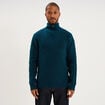 Pull avec col camionneur c&ocirc;tel&eacute; bleu canard homme