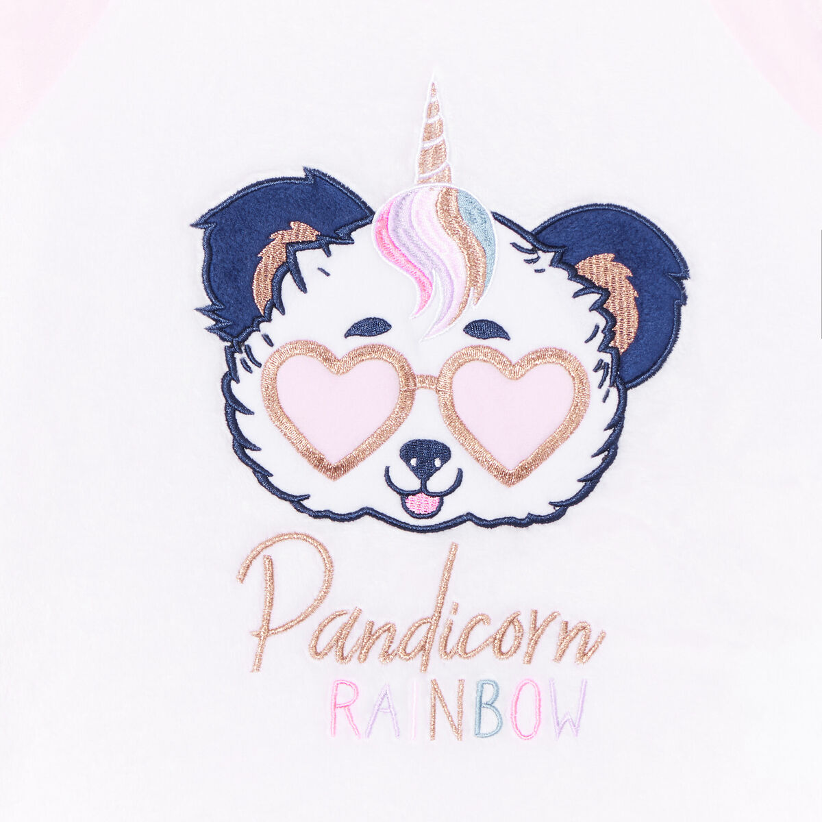 Ensemble pyjama pantalon pilou 3 pièces rose poudrée fille