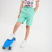 Short cargo regular coton vert turquoise garçon