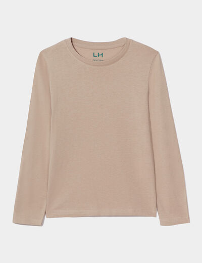 T-shirt manches longues gris foncé garçon