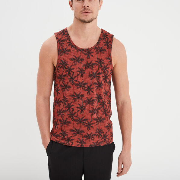 debardeur col rond coton liberto vieux rose homme Débardeur col rond coton Liberto vieux rose homme