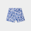 Short slouchy fluide ceinturé bleu fille