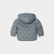 Blouson réversible à capuche amovible vert canard bébé garçon