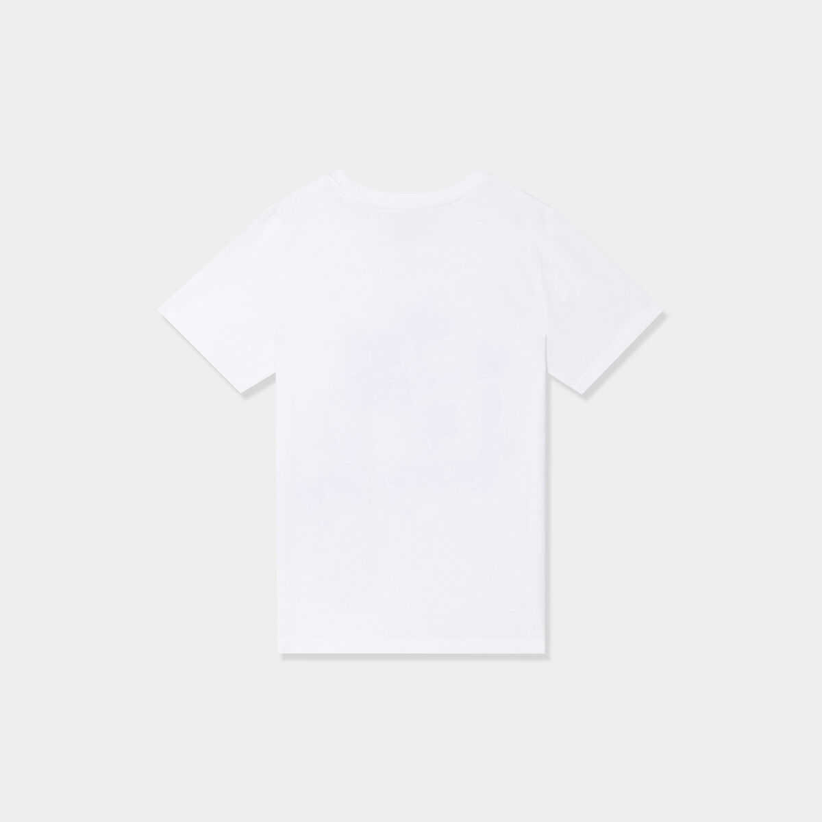 T-shirt à col rond manches courtes blanc garçon