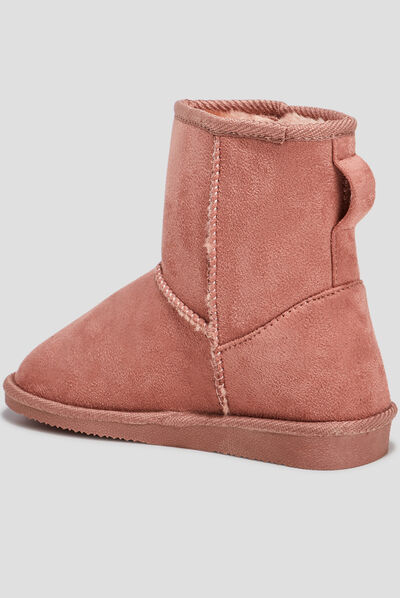 Bottines fourrées Creeks rose fille