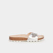 Mules Kickers Kickeyra gris argent femme