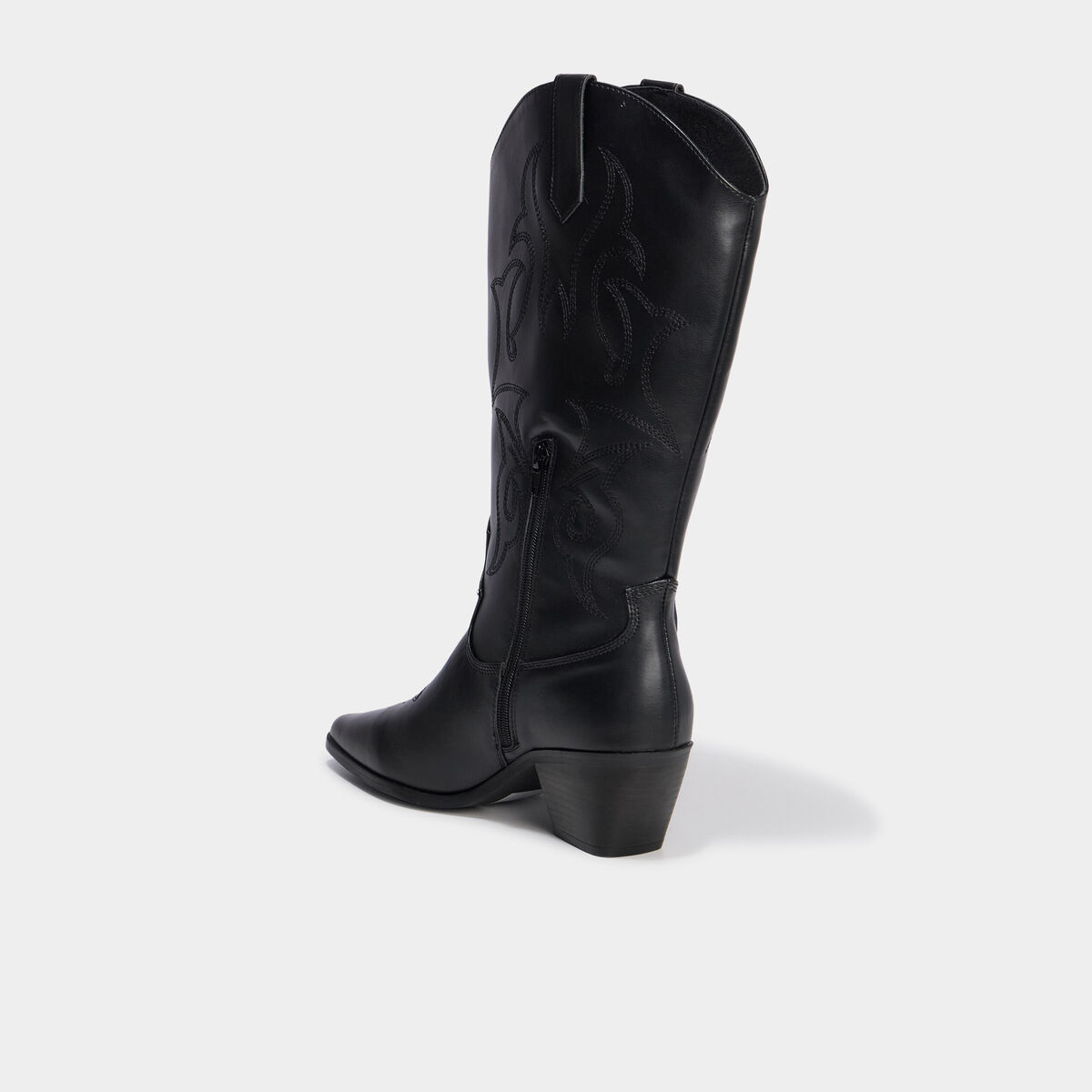Bottes santiag &agrave; talons noir femme