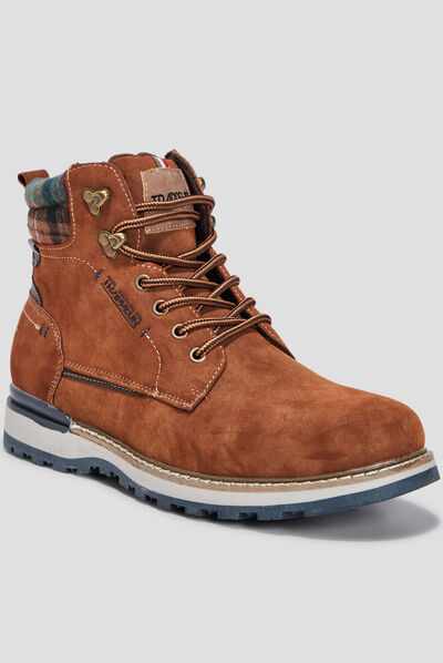 Bottines à lacets Trappeur marron cognac homme