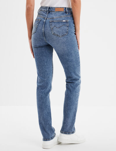 Jeans regular 5 poches coton Creeks denim stone femme