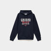 Sweat hoodie 1 poche bleu marine homme